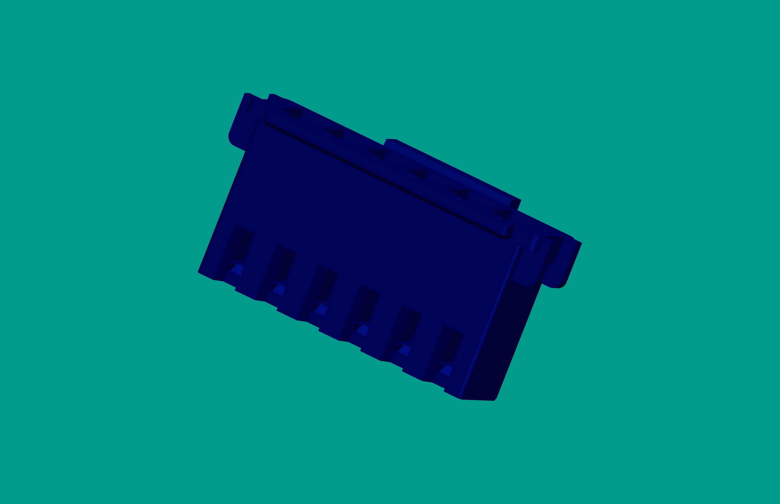 XHD帶扣塑件-6Y/藍色/高灼熱絲